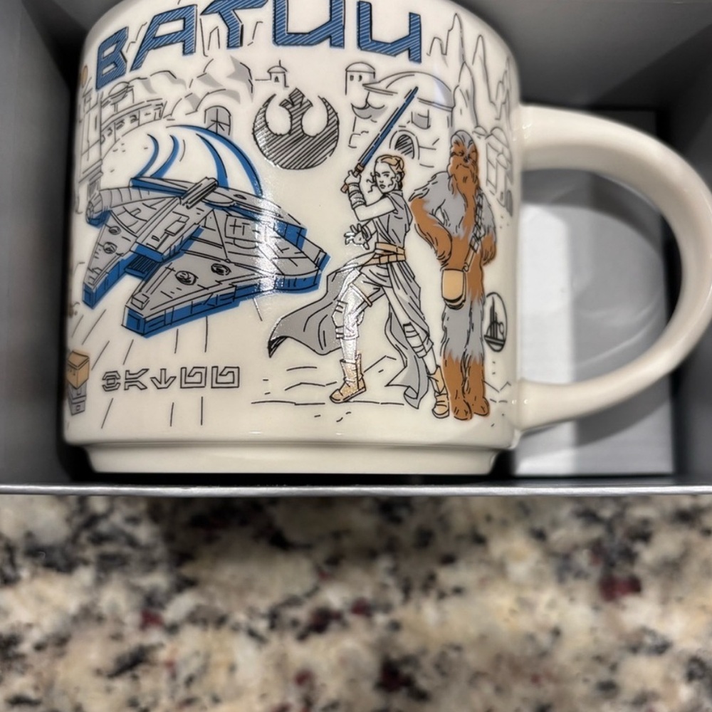 Star Wars Batuu Blue and White Mug